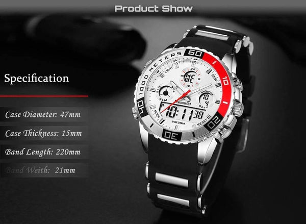 Planet Gates Sports Watches Waterproof Mens Military Digital Quartz Watch Alarm Stopwatch Dual Time Zones Brand New relogios masculinos
