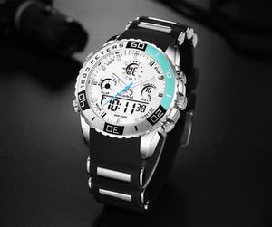 Planet Gates Sports Watches Waterproof Mens Military Digital Quartz Watch Alarm Stopwatch Dual Time Zones Brand New relogios masculinos