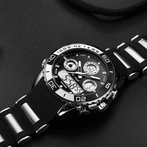 Planet Gates Sports Watches Waterproof Mens Military Digital Quartz Watch Alarm Stopwatch Dual Time Zones Brand New relogios masculinos