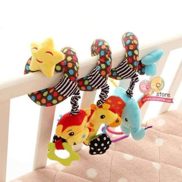 Planet Gates Spots Baby Plush Animal Rattle Mobile Infant Stroller Bed Crib Spiral Hanging Toys Gift for Newborn Children 0-12 Months