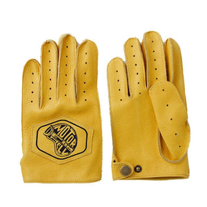 Planet Gates Spring Autumn Mens Genuine Leather Gloves Full Finger Breathable Cowhide Motorcycle Gloves For Men Workout Driving Gloves NR49