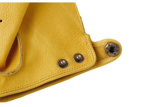 Planet Gates Spring Autumn Mens Genuine Leather Gloves Full Finger Breathable Cowhide Motorcycle Gloves For Men Workout Driving Gloves NR49