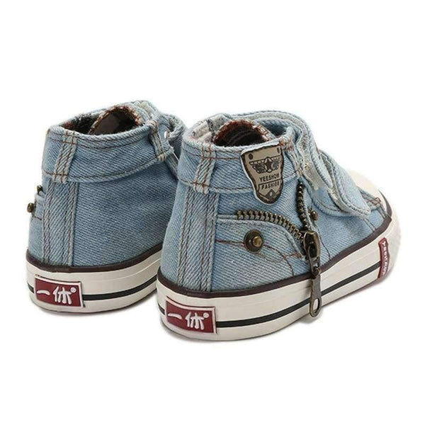 Planet Gates Spring Canvas Children Shoes Boys Sneakers Brand Kids Shoes for Girls Jeans Denim Flat Boots Baby Toddler Shoes