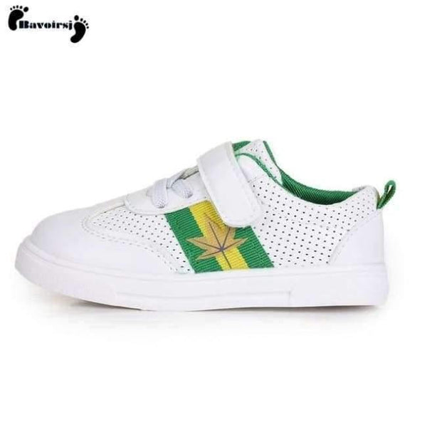 Planet Gates spring green / 11 Shoes Baby Shoes Black Red Green Leaves Hollow Ventilation Childrens Casual Shoes Canvas Girls Shoes B1939