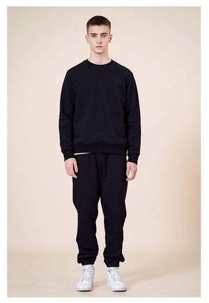 Planet Gates Spring New Hoodies Men Casual Minimalist Sweatshirt O-Neck Embroidery Logo Plus Size Basic Pullover  SI980547