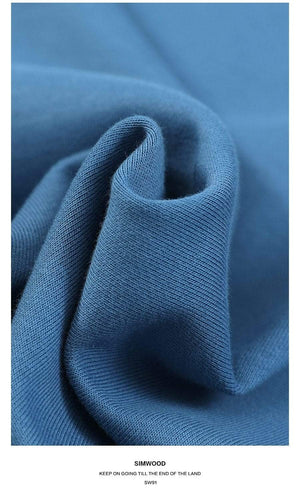 Planet Gates Spring New Hoodies Men Casual Minimalist Sweatshirt O-Neck Embroidery Logo Plus Size Basic Pullover  SI980547