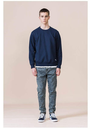 Planet Gates Spring New Hoodies Men Casual Minimalist Sweatshirt O-Neck Embroidery Logo Plus Size Basic Pullover  SI980547