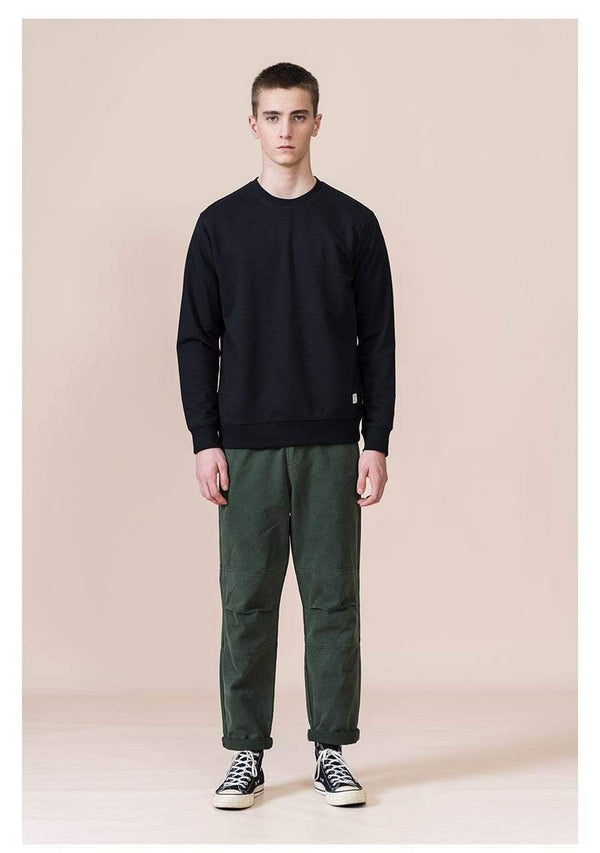 Planet Gates Spring New Hoodies Men Casual Minimalist Sweatshirt O-Neck Embroidery Logo Plus Size Basic Pullover  SI980547