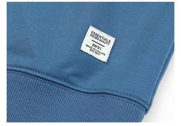 Planet Gates Spring New Hoodies Men Casual Minimalist Sweatshirt O-Neck Embroidery Logo Plus Size Basic Pullover  SI980547