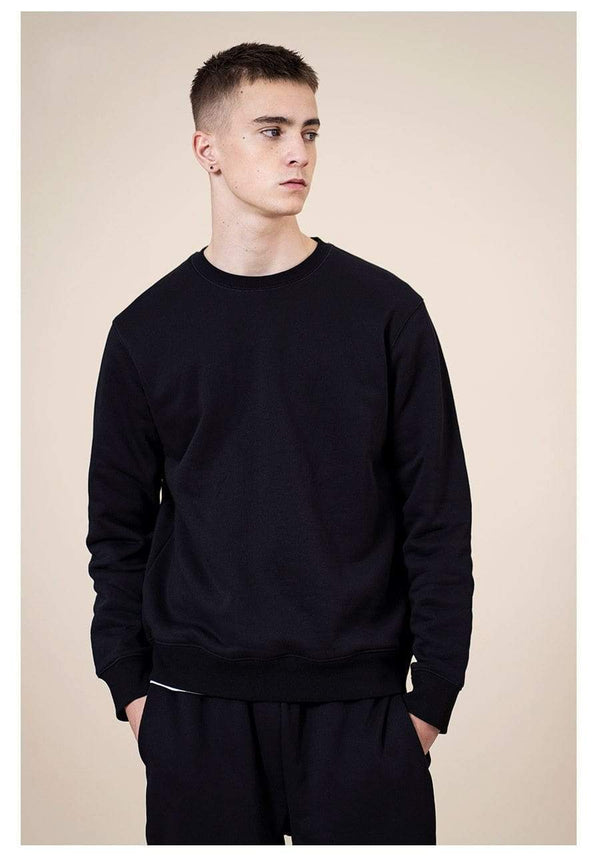 Planet Gates Spring New Hoodies Men Casual Minimalist Sweatshirt O-Neck Embroidery Logo Plus Size Basic Pullover  SI980547