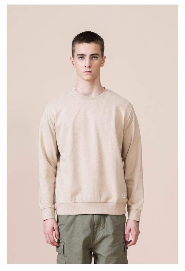 Planet Gates Spring New Hoodies Men Casual Minimalist Sweatshirt O-Neck Embroidery Logo Plus Size Basic Pullover  SI980547