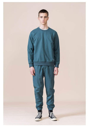 Planet Gates Spring New Hoodies Men Casual Minimalist Sweatshirt O-Neck Embroidery Logo Plus Size Basic Pullover  SI980547