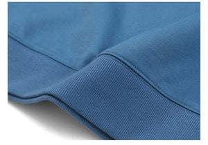 Planet Gates Spring New Hoodies Men Casual Minimalist Sweatshirt O-Neck Embroidery Logo Plus Size Basic Pullover  SI980547