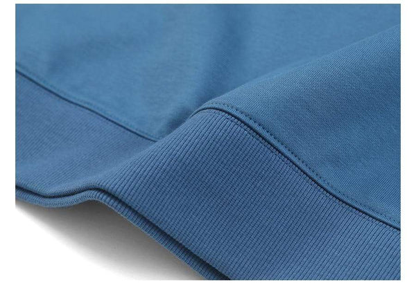 Planet Gates Spring New Hoodies Men Casual Minimalist Sweatshirt O-Neck Embroidery Logo Plus Size Basic Pullover  SI980547