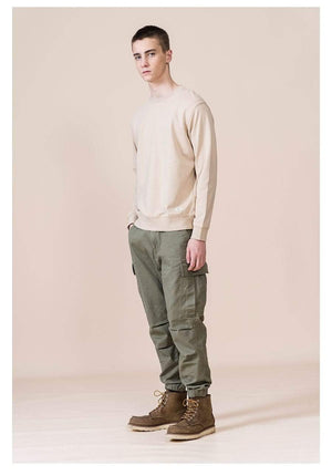 Planet Gates Spring New Hoodies Men Casual Minimalist Sweatshirt O-Neck Embroidery Logo Plus Size Basic Pullover  SI980547