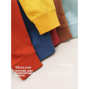 Planet Gates Spring New Hoodies Men Casual Minimalist Sweatshirt O-Neck Embroidery Logo Plus Size Basic Pullover  SI980547