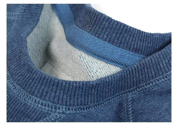 Planet Gates Spring New Special Denim Blue Color Sweatshirts  Men Plus Size Raglan Sleeve Hoodies High Quality Pullovers