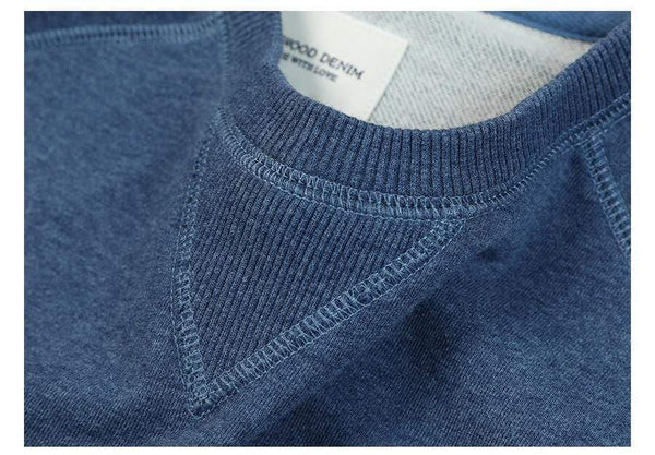 Planet Gates Spring New Special Denim Blue Color Sweatshirts  Men Plus Size Raglan Sleeve Hoodies High Quality Pullovers