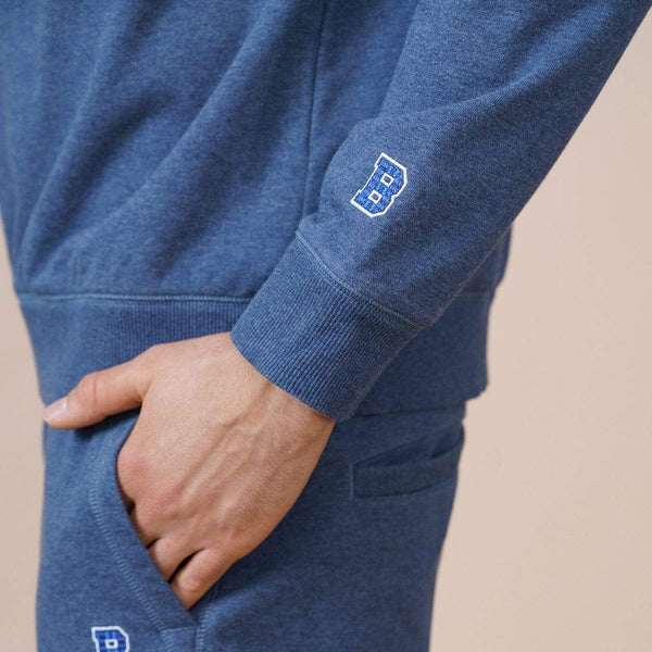 Planet Gates Spring New Special Denim Blue Color Sweatshirts  Men Plus Size Raglan Sleeve Hoodies High Quality Pullovers