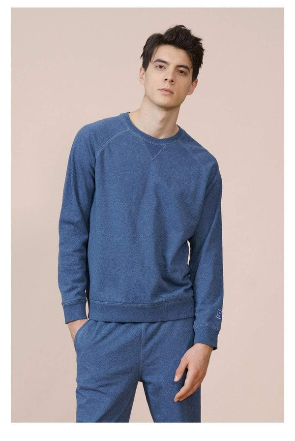 Planet Gates Spring New Special Denim Blue Color Sweatshirts  Men Plus Size Raglan Sleeve Hoodies High Quality Pullovers