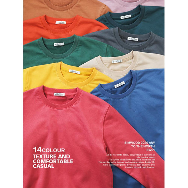 Planet Gates Spring Winter New Hoodies Men Texture Cotton-Blend Jersey Sweatshirt Basic Jogger O-Neck Plus Size Hoodie SJ110755