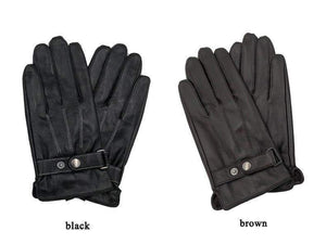 Planet Gates Spring/Winter Real Leather Short Thin/Thick Black/Brown Touched Screen Glove Man Gym Luvas Car Driving Mittens