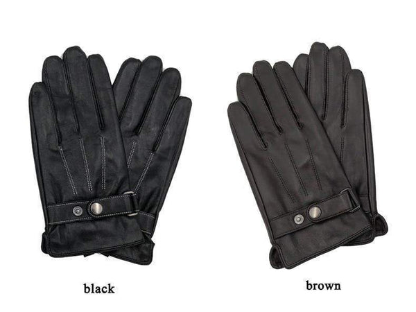 Planet Gates Spring/Winter Real Leather Short Thin/Thick Black/Brown Touched Screen Glove Man Gym Luvas Car Driving Mittens