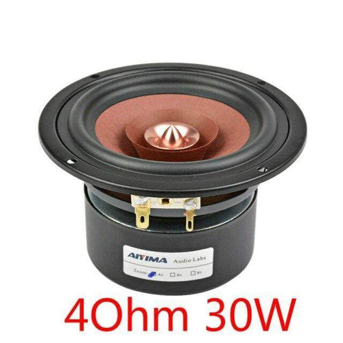 Planet Gates Square 4Ohm 30W / 4" AIYIMA 4 Inch Audio Speaker Driver HIFI 4 8 Ohm 30W Full Range Altavoz Bookshelf Loudspeaker For Home Theater Amplifier DIY 1PC