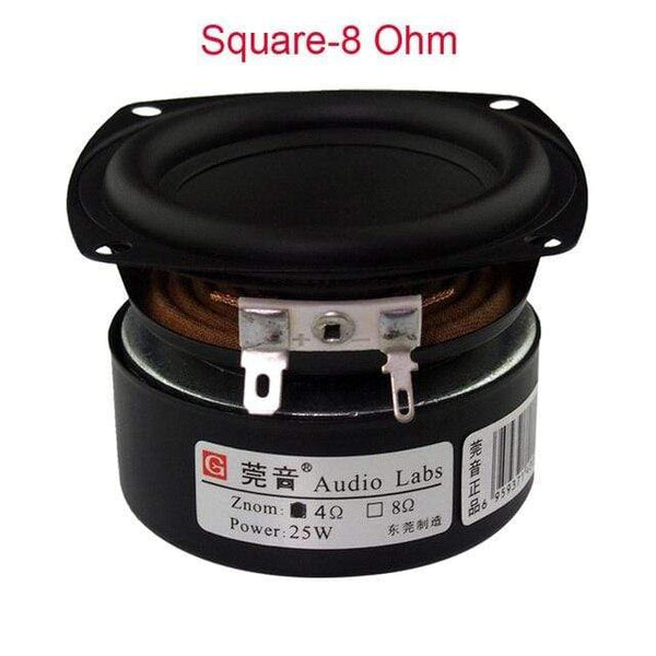 Planet Gates Square-8Ohm 2 PCS LOT Sounderlink Audio Labs 3'' 25W subwoofer woofer bass midrange speaker driver 3 inch 30W loudspeaker DIy