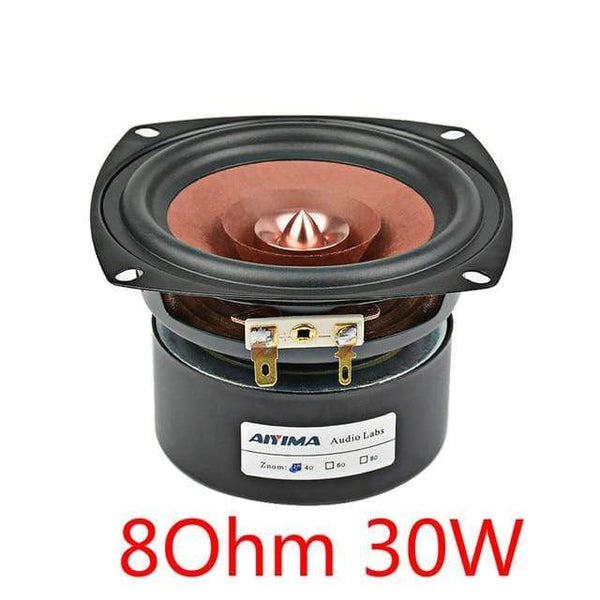 Planet Gates Square 8Ohm 30W / 4" AIYIMA 4 Inch Audio Speaker Driver HIFI 4 8 Ohm 30W Full Range Altavoz Bookshelf Loudspeaker For Home Theater Amplifier DIY 1PC
