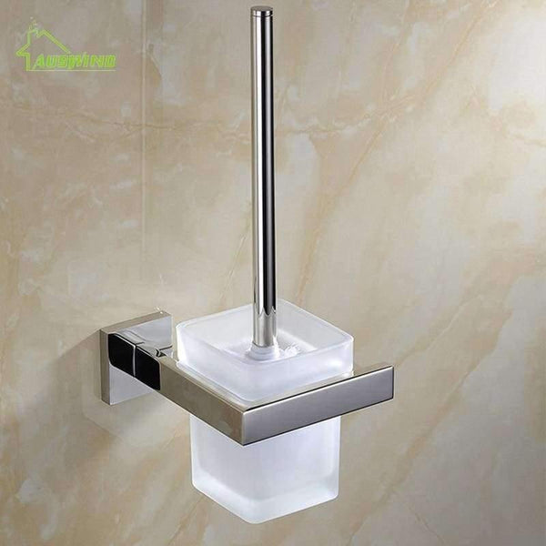 Planet Gates Square Base Bathroom Accessories Polished Chrome Toilet Paper Holder /Towel Bar Bathroom Products