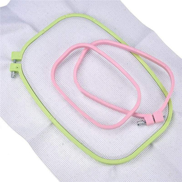 Planet Gates Square Circle Hand Sewing Accessories 1Pc Ribbon Needlework Cross-stitch Kit Random Color Adjustable Embroidered Stretch Tool
