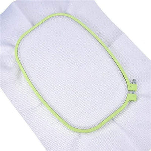 Planet Gates Square Circle Hand Sewing Accessories 1Pc Ribbon Needlework Cross-stitch Kit Random Color Adjustable Embroidered Stretch Tool