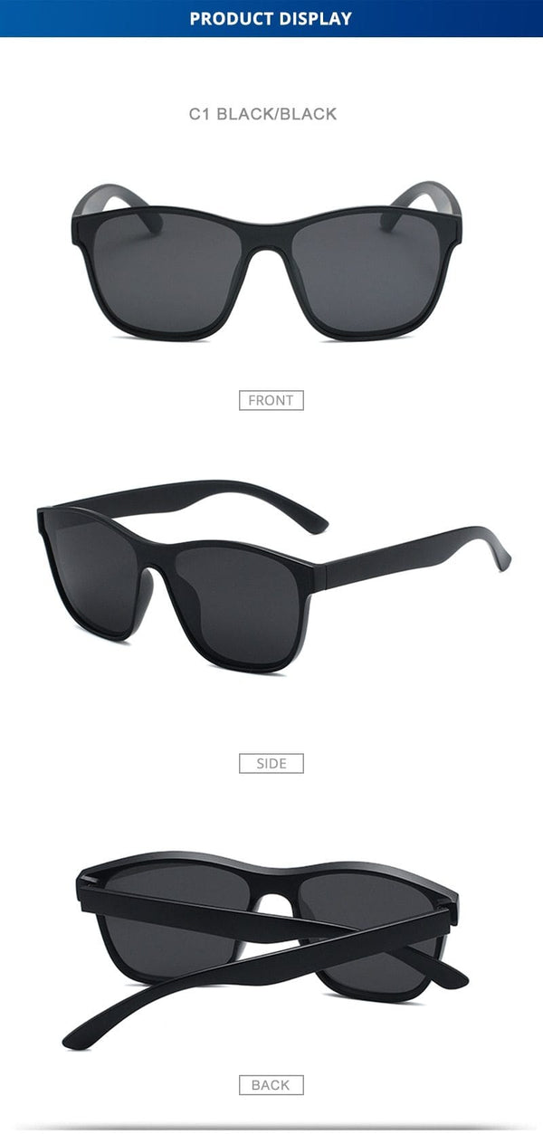 Planet Gates Square Polarized Sunglasses Men Women Fashion Square Male Sun Glasses Brand Design One-piece Lens Eyewear UV400