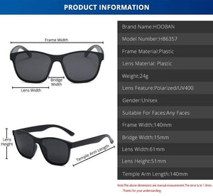 Planet Gates Square Polarized Sunglasses Men Women Fashion Square Male Sun Glasses Brand Design One-piece Lens Eyewear UV400