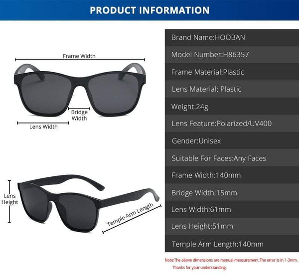 Planet Gates Square Polarized Sunglasses Men Women Fashion Square Male Sun Glasses Brand Design One-piece Lens Eyewear UV400