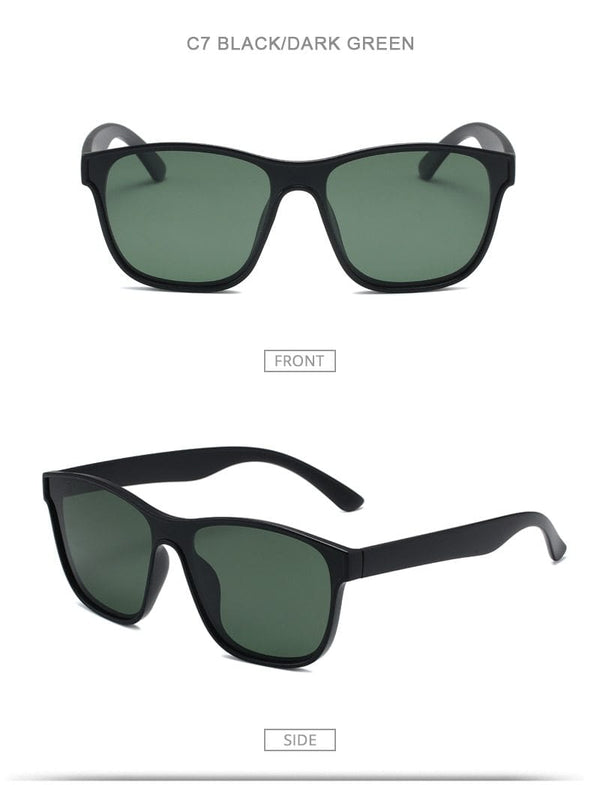 Planet Gates Square Polarized Sunglasses Men Women Fashion Square Male Sun Glasses Brand Design One-piece Lens Eyewear UV400