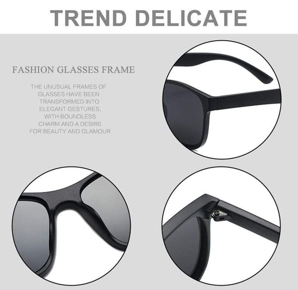 Planet Gates Square Polarized Sunglasses Men Women Fashion Square Male Sun Glasses Brand Design One-piece Lens Eyewear UV400