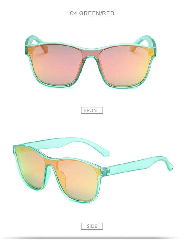 Planet Gates Square Polarized Sunglasses Men Women Fashion Square Male Sun Glasses Brand Design One-piece Lens Eyewear UV400