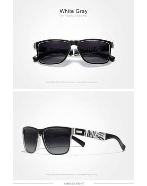 Planet Gates Square Retro Gradient Polarized Sunglasses Women Men Carbon Fiber Pattern Design Outdoor Sports Eyewear