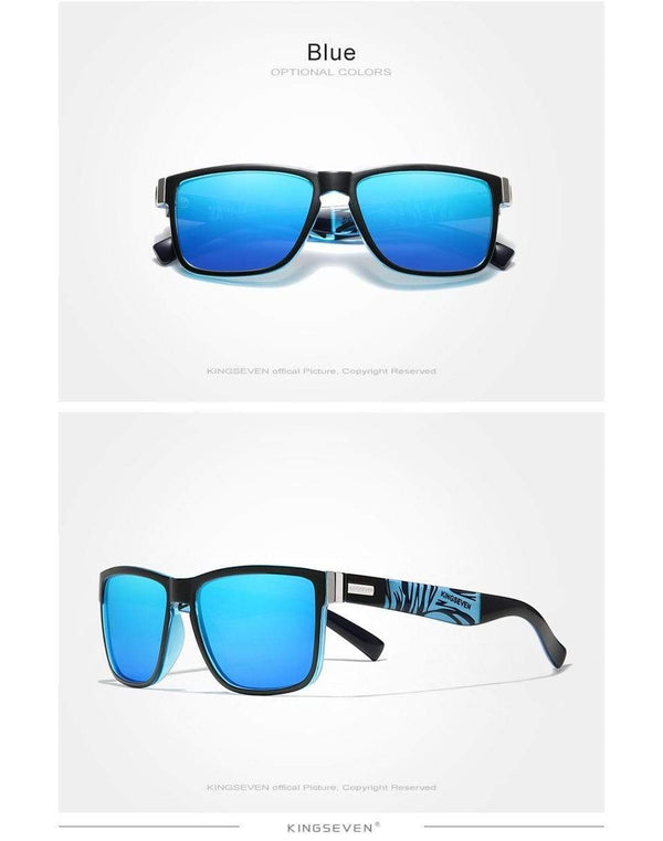 Planet Gates Square Retro Gradient Polarized Sunglasses Women Men Carbon Fiber Pattern Design Outdoor Sports Eyewear