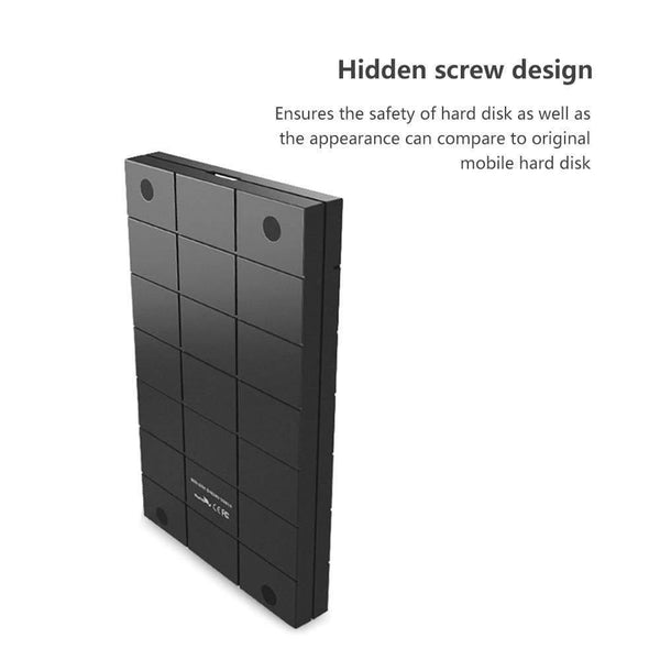 SSK HDD Case 2.5 Inch SATA to USB3.0 SSD HDD Enclosure Adapter for Type C Hard Disk Drive Box External HDD High Speed Black 080