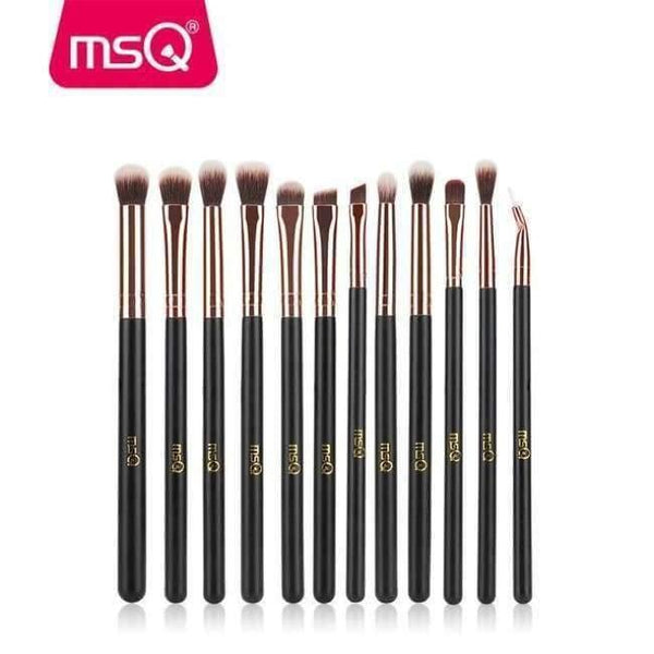 Planet Gates ST12rg 12pcs Eyeshadow Makeup Brushes Set pincel maquiagem Pro Rose Gold Eye Shadow Blending Make Up Brushes Soft Synthetic Hair