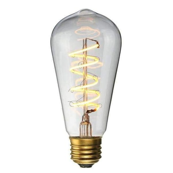 Planet Gates ST58 / 110V Vintage Edison žárovka LED světlo E27 4W stmívatelná průmyslová vláknová LED lampa Retro skleněná sváteční světla Dekorační lustrové osvětlení