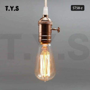Planet Gates ST58z / 220V Ampule Vintage Edison žárovka E27 40W 220V ST64 G95 Retro skleněná žárovka Dekorační lampa Žárovky s vláknem pro domácí dekoraci