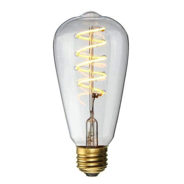 Planet Gates ST64 / 110V Vintage Edison žárovka LED světlo E27 4W stmívatelná průmyslová vláknová LED lampa Retro skleněná sváteční světla Dekorační lustrové osvětlení