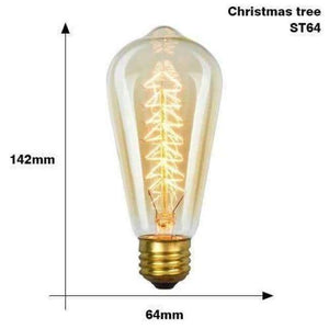 Planet Gates ST64 christmas 220V / E27 3PCS/Lot Edison Bulb E27 220V 40W ST64 A19 T45 G80 G95 G125 Incandescent filament bulb lighting Retro Edison Light Bulb