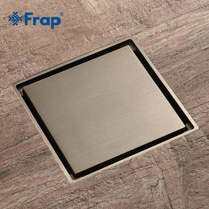 Planet Gates Stainless steel 10*10cm Square Anti-odor Floor Drain Bathroom Invisible Retro Shower Drain Y38075 (Y38075)