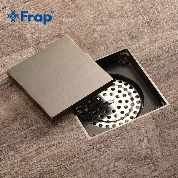 Planet Gates Stainless steel 10*10cm Square Anti-odor Floor Drain Bathroom Invisible Retro Shower Drain Y38075 (Y38075)