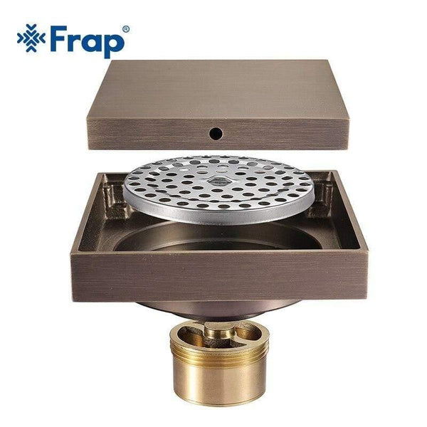 Planet Gates Stainless steel 10*10cm Square Anti-odor Floor Drain Bathroom Invisible Retro Shower Drain Y38075 (Y38075)